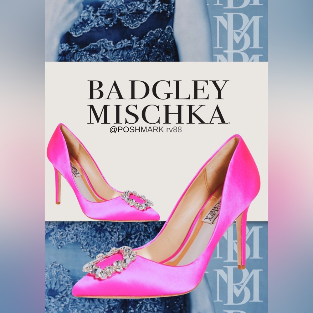 BADGLEY MISCHKA NWT CHER PUMPS Hot Pink Size 8.5